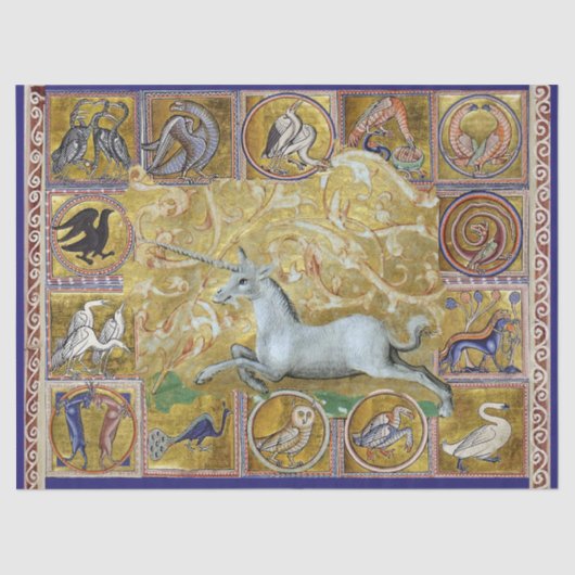 BESTIJDIGE WEIRD, UNICORN RUN, BOSSTE DIEREN TISSUEPAPIER (Voorkant)