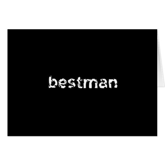 Bestman (Voorkant Horizontaal)