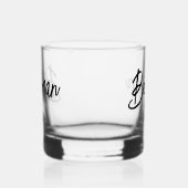 Bestman Black White Wedding Whisky Glas (Links)