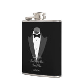 BESTMAN Cadeau Gepersonaliseerde Fles Vader Bruid  Heupfles (Links)