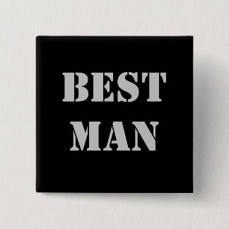 BestMan Vierkante Button 5,1 Cm