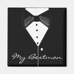Bestman Wedding Tuxedo Magneet