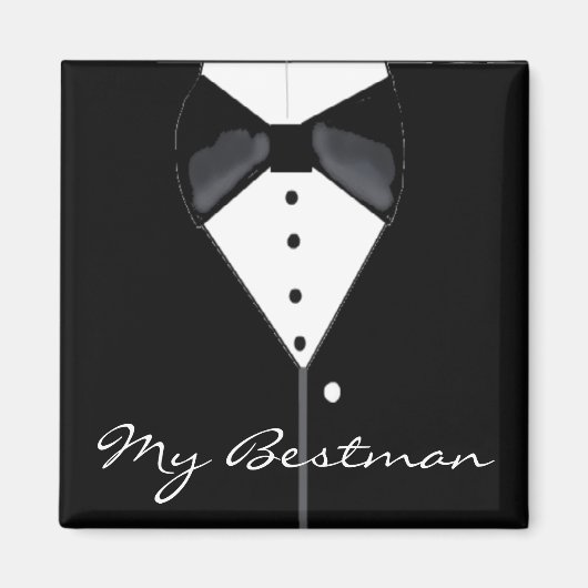 Bestman Wedding Tuxedo Magneet (Voorkant)