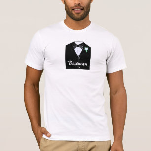 Bestman zwart smoking t-shirt