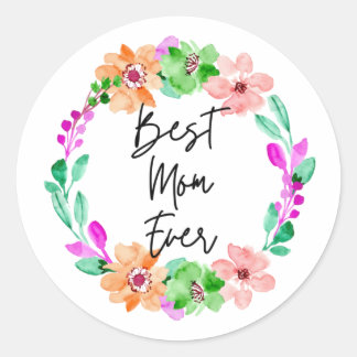 bestmom ever ronde sticker