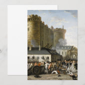 Bestorming van de Bastille Kaart (Voorkant / Achterkant)