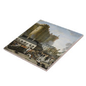 Bestorming van de Bastille Tegeltje (Zijkant)