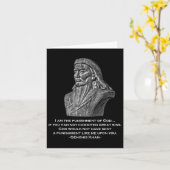 Bestraffing van God - Genghis Khan Quote Kaart (Gele Bloem)