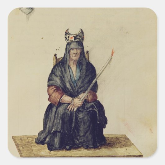 Bestraffing van tovenaars vierkante sticker (Voorkant)