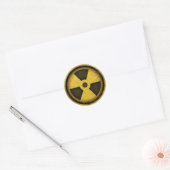 Bestraling -cl-dist-2 ronde sticker (Envelop)