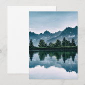 Bestraling van het gebergte bedankkaart (Voorkant / Achterkant)