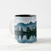 Bestraling van het gebergte tweekleurige koffiemok (Voorkant links)