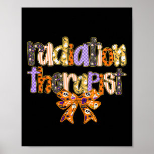 Bestralingstherapeut Halloween Coquette Pumpkin Ro Poster
