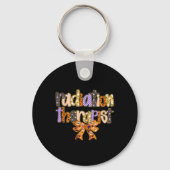 Bestralingstherapeut Halloween Coquette Pumpkin Ro Sleutelhanger (Voorkant)