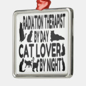 Bestralingstherapeut kattenliefhebber metalen ornament (Links)