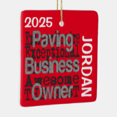 Bestrating Business Owner Buitengewoon CUSTOM Keramisch Ornament (Rechts)