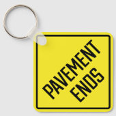 bestrating eindigt metaalvierkante Sleutelhanger (Voorkant)