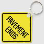 bestrating eindigt metaalvierkante Sleutelhanger (Achterkant)