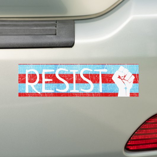 Bestrijd de eerste Bumpersticker tegen Trump (Op auto)
