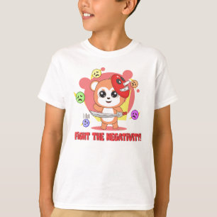 Bestrijd de negativiteit: schattige dierenvrienden t-shirt