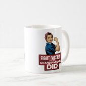 Bestrijd het fascisme zoals je grootouders dat ded koffiemok (Voorkant rechts)