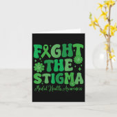 Bestrijd het stigma dat Leopard Mental Health bewu Kaart (Gele Bloem)
