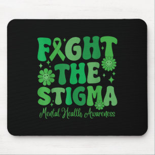 Bestrijd het stigma dat Leopard Mental Health bewu Muismat