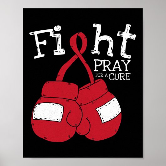 Bestrijd HIV Aids Hersenaneurysma Beroerte Koel be Poster (Voorkant)