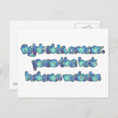 Bestrijd huidkanker, passeer het Pet, Hakuna Matat Briefkaart (Voorkant / Achterkant)