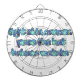 Bestrijd huidkanker, passeer het Pet, Hakuna Matat Dartbord (Voorkant)