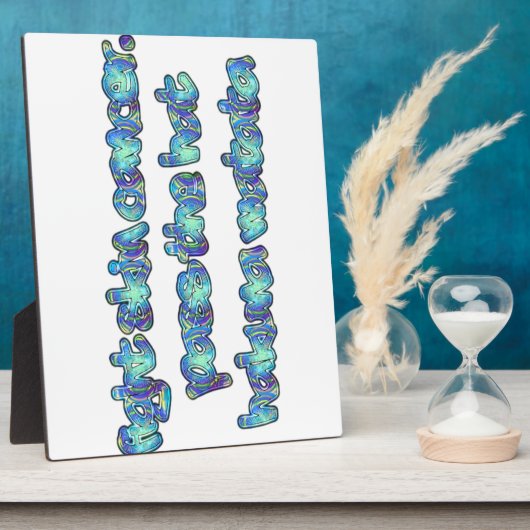 Bestrijd huidkanker, passeer het Pet, Hakuna Matat Fotoplaat (Zijkant)