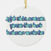 Bestrijd huidkanker, passeer het Pet, Hakuna Matat Keramisch Ornament (Voorkant)