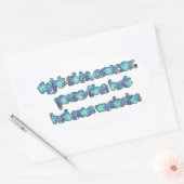 Bestrijd huidkanker, passeer het Pet, Hakuna Matat Ovale Sticker (Envelop)