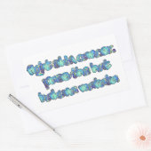 Bestrijd huidkanker, passeer het Pet, Hakuna Matat Rechthoekige Sticker (Envelop)