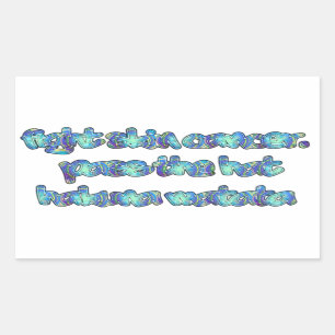 Bestrijd huidkanker, passeer het Pet, Hakuna Matat Rechthoekige Sticker