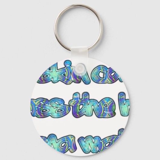 Bestrijd huidkanker, passeer het Pet, Hakuna Matat Sleutelhanger (Voorkant)