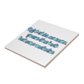 Bestrijd huidkanker, passeer het Pet, Hakuna Matat Tegeltje (Zijkant)