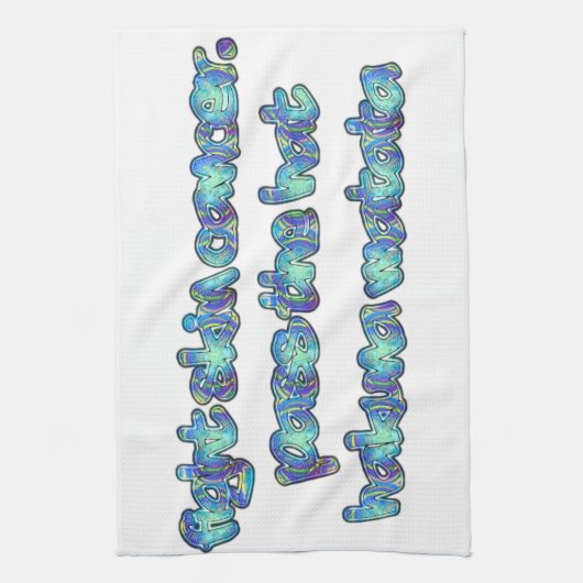 Bestrijd huidkanker, passeer het Pet, Hakuna Matat Theedoek (Verticaal)