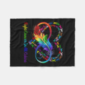 Bestrijd kanker in alle en elke kleur regenboog li fleece deken (Voorkant (Horizontaal))