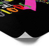 Bestrijd kanker in alle kleuren lint kanker bewust poster (Hoek)