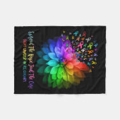 Bestrijd kanker in alle kleuren verspreid de hoop  fleece deken (Voorkant (Horizontaal))