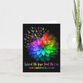 Bestrijd kanker in alle kleuren verspreid de hoop  kaart (Voorkant)