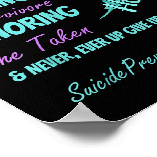 Bestrijd zelfmoordpreventie You _5 Poster (Hoek)