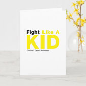 Bestrijding als een Kind kinderkanker Kaart (Gele Bloem)