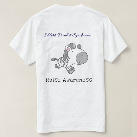 Bestrijding als een Zebra EDS Awareness T-Shirt (Design achterkant)