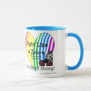 Bestrijding als een Zebra Ehlers-Danlos Awareness Mok