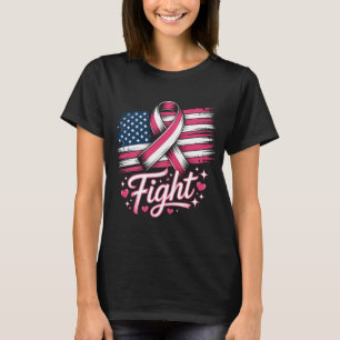 Bestrijding Borstkanker Bewustzijn Roze Ribbon Ame T-shirt