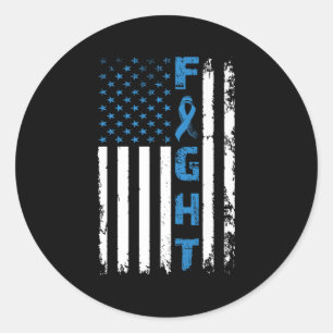 Bestrijding Diabetes Awareness Support Amerikaanse Ronde Sticker