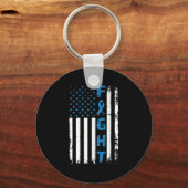 Bestrijding Diabetes Awareness Support Amerikaanse Sleutelhanger (Voorkant)