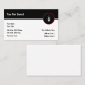 Bestrijding en uitroeiing van schadelijke organism visitekaartje (Voorkant / Achterkant)